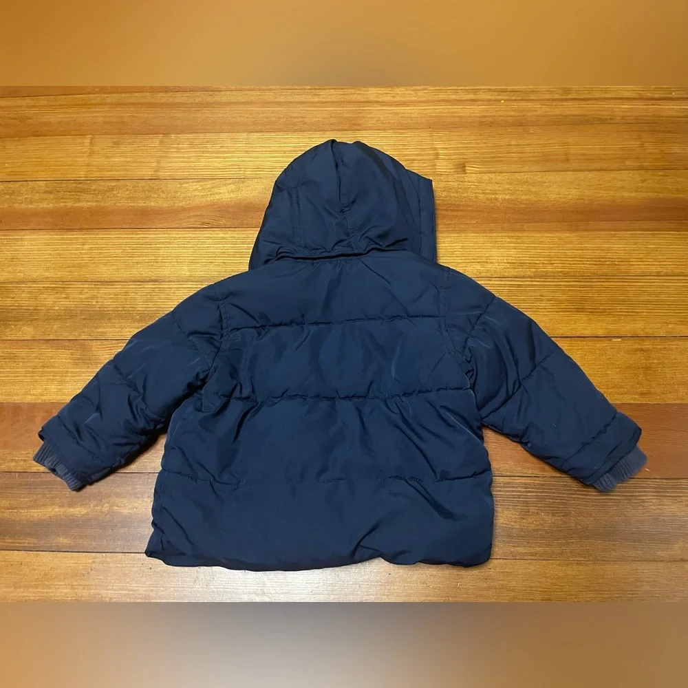 GAP Navy Puffer Jacket with Navy Snow Overalls Size 18-24 Months